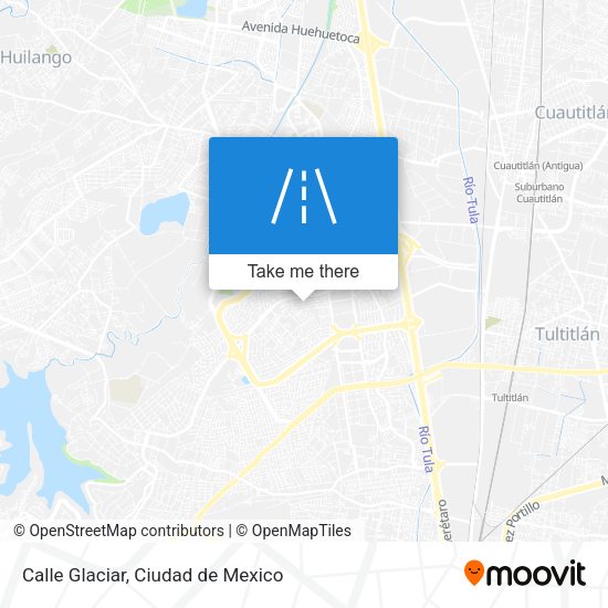 Calle Glaciar map