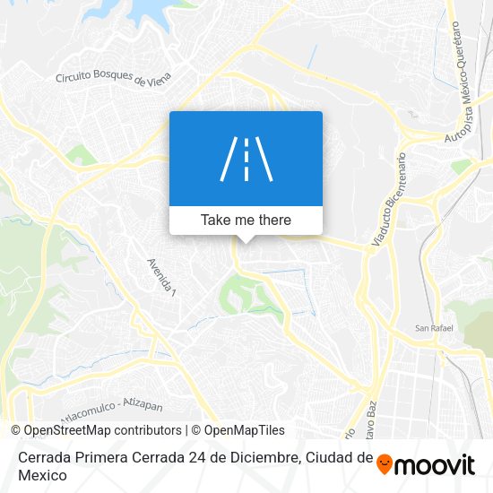 Cerrada Primera Cerrada 24 de Diciembre map