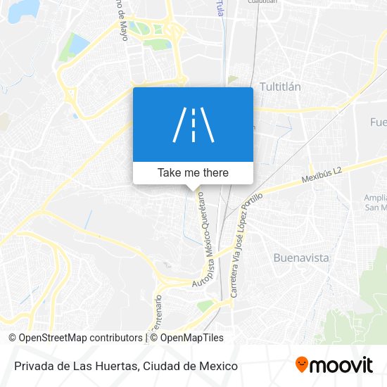 Privada de Las Huertas map
