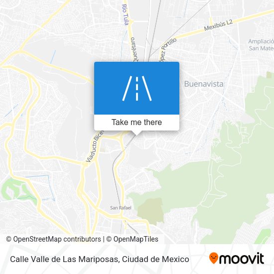 Calle Valle de Las Mariposas map
