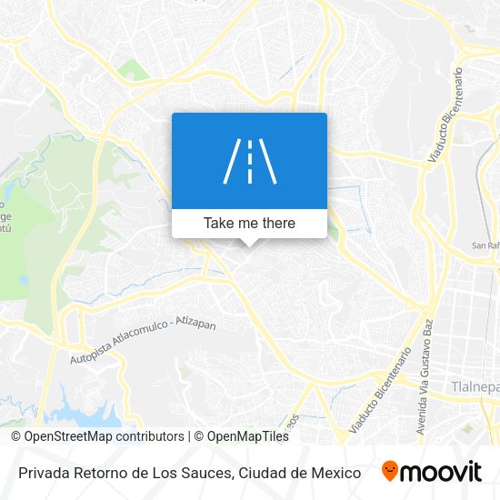 Privada Retorno de Los Sauces map