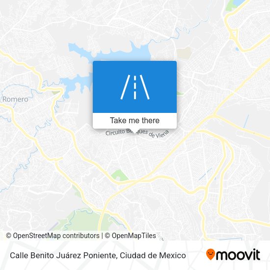 Calle Benito Juárez Poniente map
