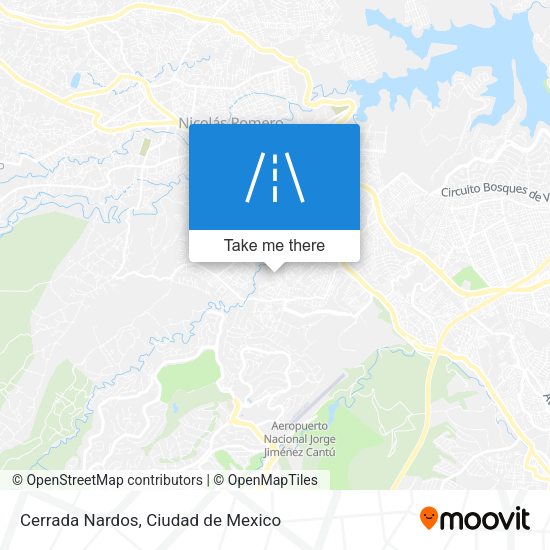 Cerrada Nardos map