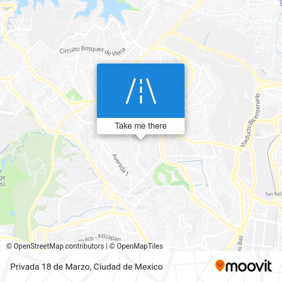 Privada 18 de Marzo map