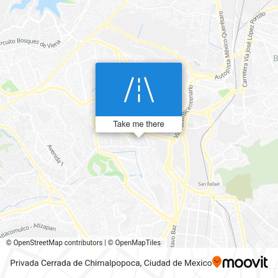 Mapa de Privada Cerrada de Chimalpopoca
