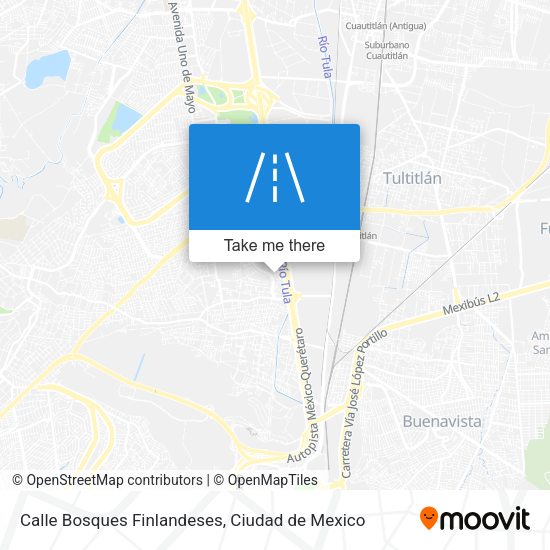 Calle Bosques Finlandeses map