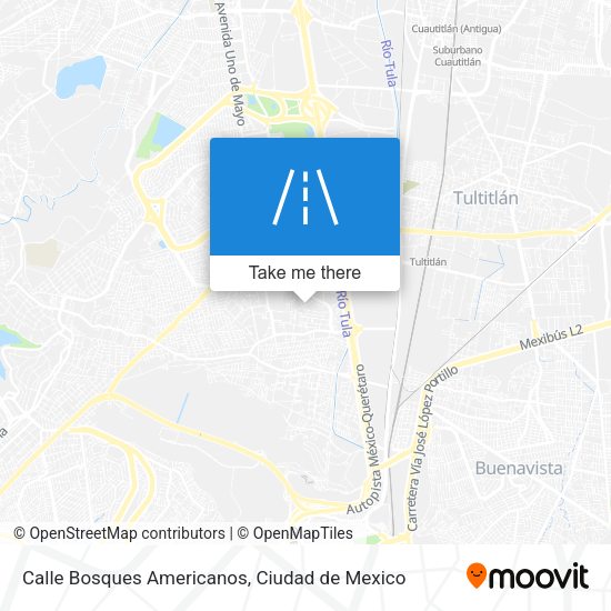 Calle Bosques Americanos map