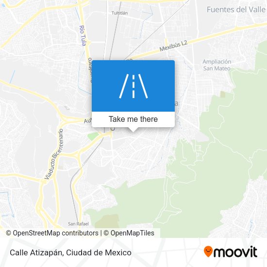Calle Atizapán map