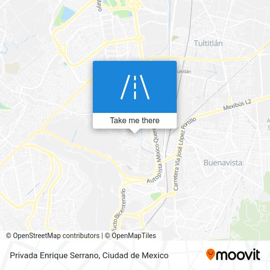 Privada Enrique Serrano map