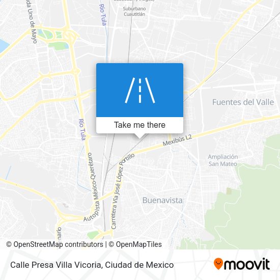 Mapa de Calle Presa Villa Vicoria