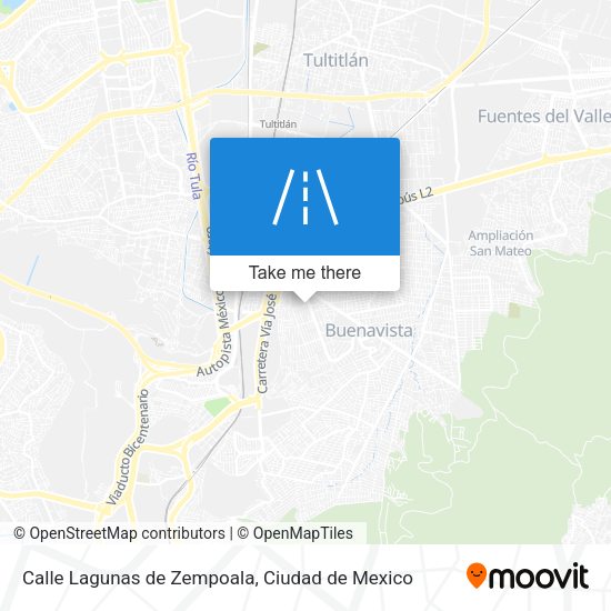 Mapa de Calle Lagunas de Zempoala