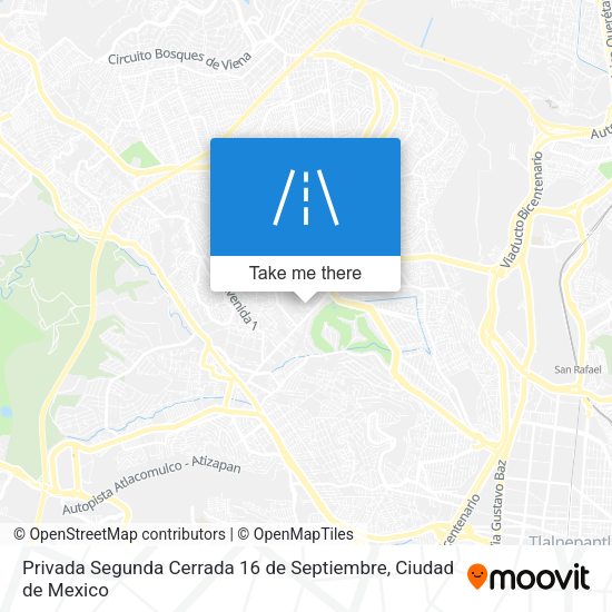 Privada Segunda Cerrada 16 de Septiembre map