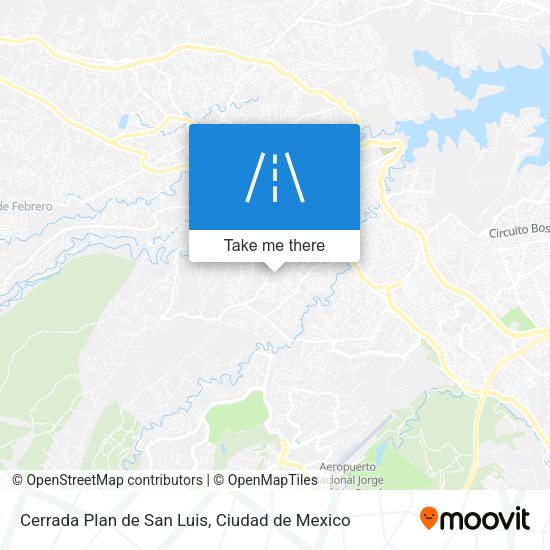 Cerrada Plan de San Luis map