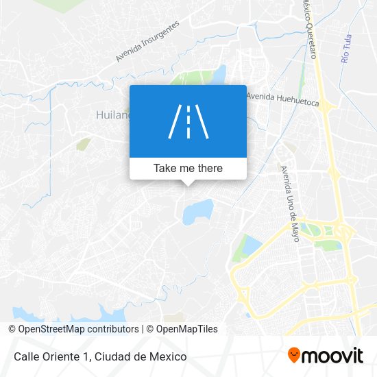 Calle Oriente 1 map
