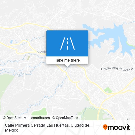 Calle Primera Cerrada Las Huertas map