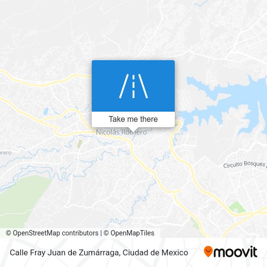 Mapa de Calle Fray Juan de Zumárraga