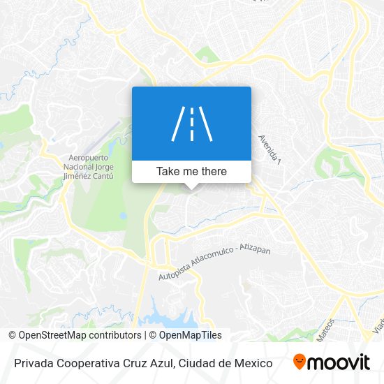 Privada Cooperativa Cruz Azul map