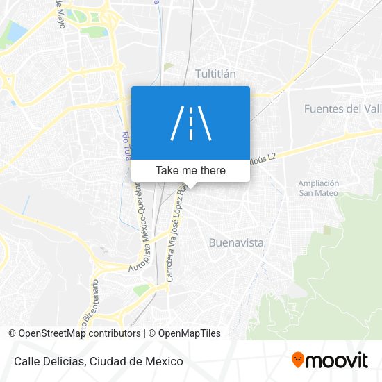 Calle Delicias map
