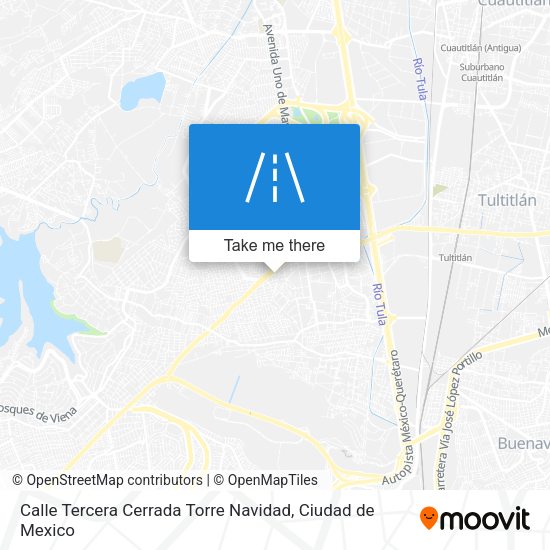 Mapa de Calle Tercera Cerrada Torre Navidad