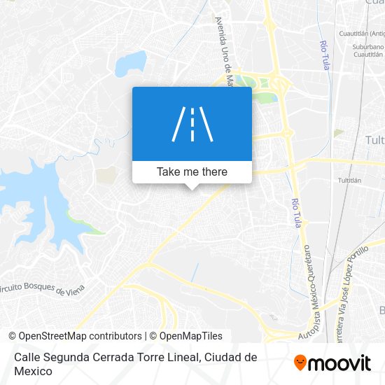 Mapa de Calle Segunda Cerrada Torre Lineal