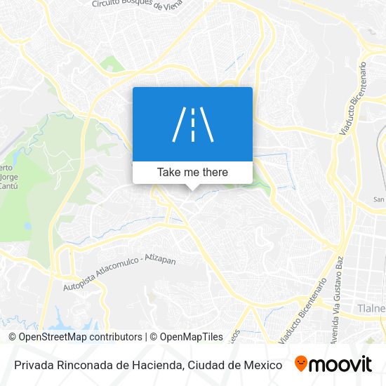 Privada Rinconada de Hacienda map