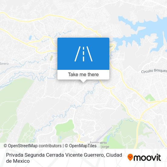 Privada Segunda Cerrada Vicente Guerrero map