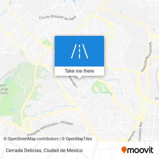 Cerrada Delicias map