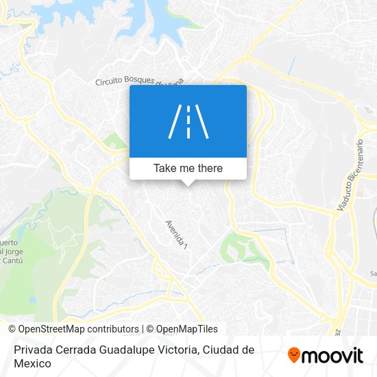 Privada Cerrada Guadalupe Victoria map