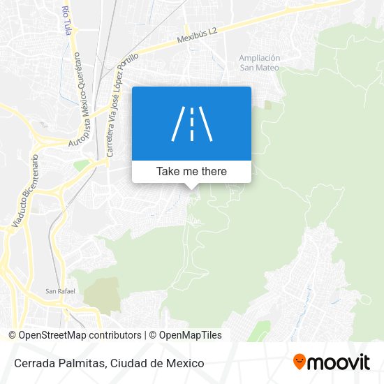 Cerrada Palmitas map