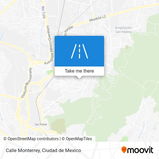 Mapa de Calle Monterrey