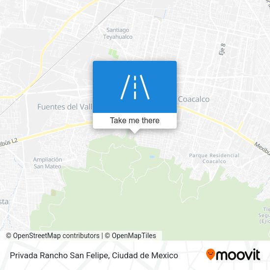 Privada Rancho San Felipe map