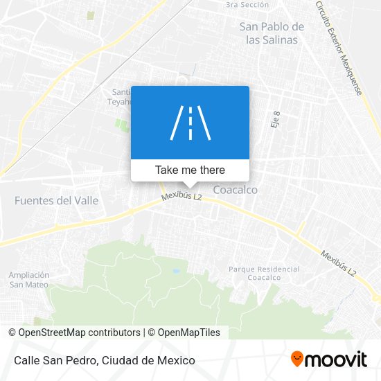 Calle San Pedro map