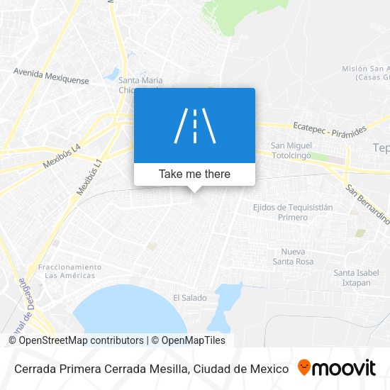 Cerrada Primera Cerrada Mesilla map