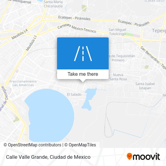 Calle Valle Grande map