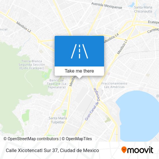 Mapa de Calle Xicotencatl Sur 37