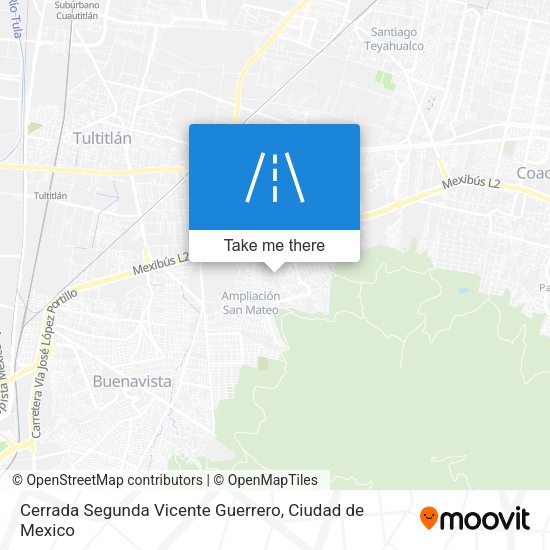 Cerrada Segunda Vicente Guerrero map