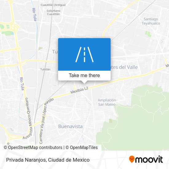 Privada Naranjos map