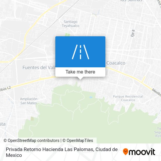 Privada Retorno Hacienda Las Palomas map