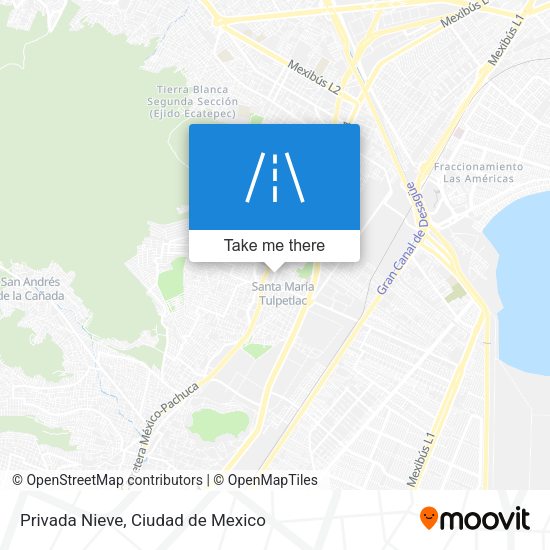 Privada Nieve map