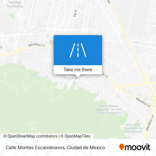 Mapa de Calle Montes Escandinavos
