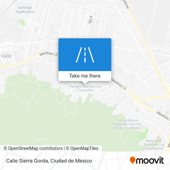 Calle Sierra Gorda map