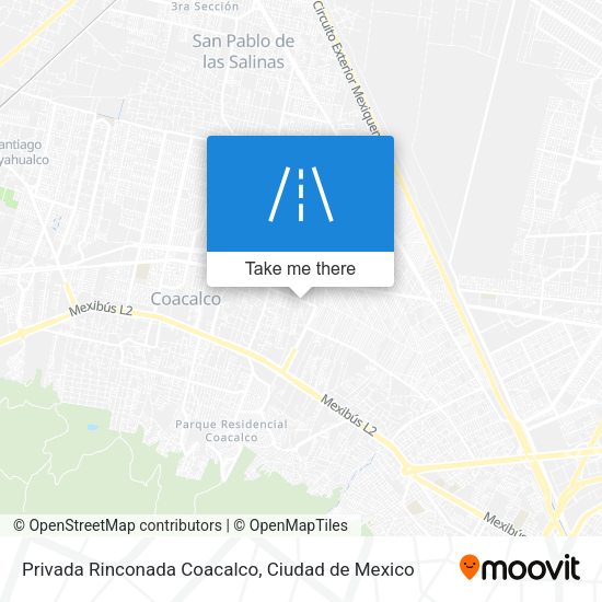 Mapa de Privada Rinconada Coacalco