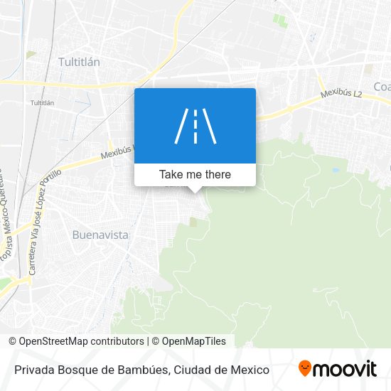 Privada Bosque de Bambúes map