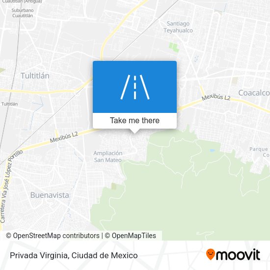 Privada Virginia map