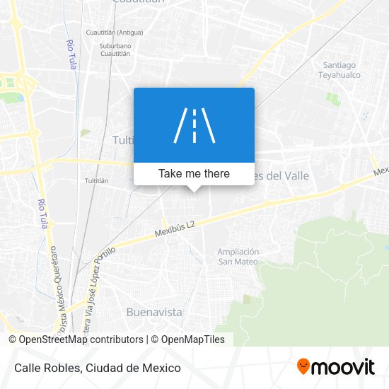Calle Robles map