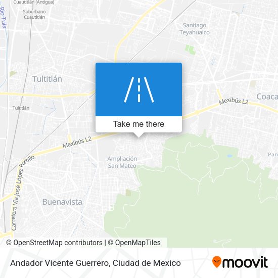 Mapa de Andador Vicente Guerrero