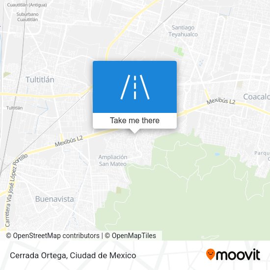 Cerrada Ortega map
