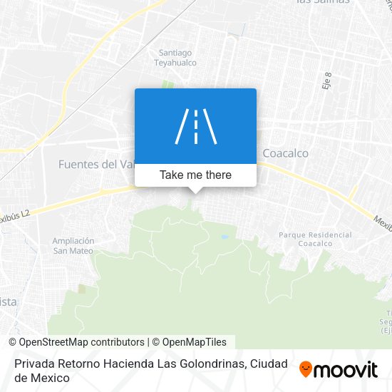 Privada Retorno Hacienda Las Golondrinas map