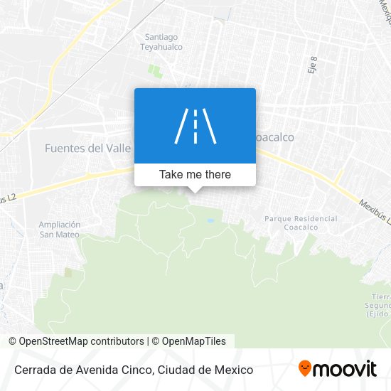 Mapa de Cerrada de Avenida Cinco