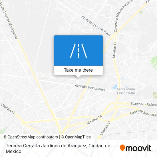 Mapa de Tercera Cerrada Jardines de Aranjuez